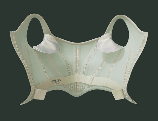 A 3 dimensional rendering of the Worth Dress’ bodice interior.