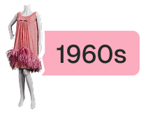 Cocktail dress label – 1960s